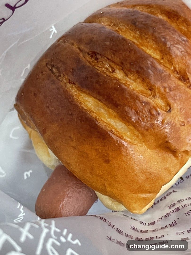 Baked Bread Roll with Sausage
