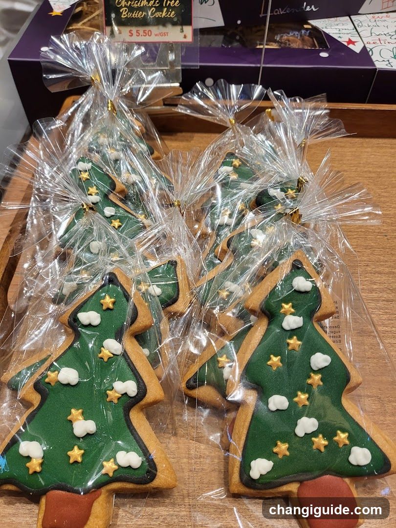 Christmas Tree Cookies Display