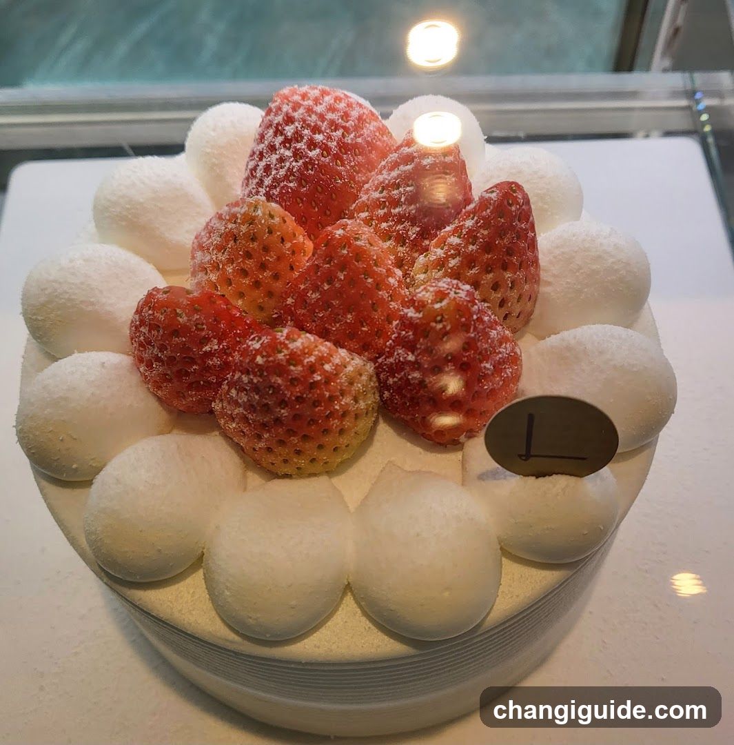 Strawberry Cake with Meringue