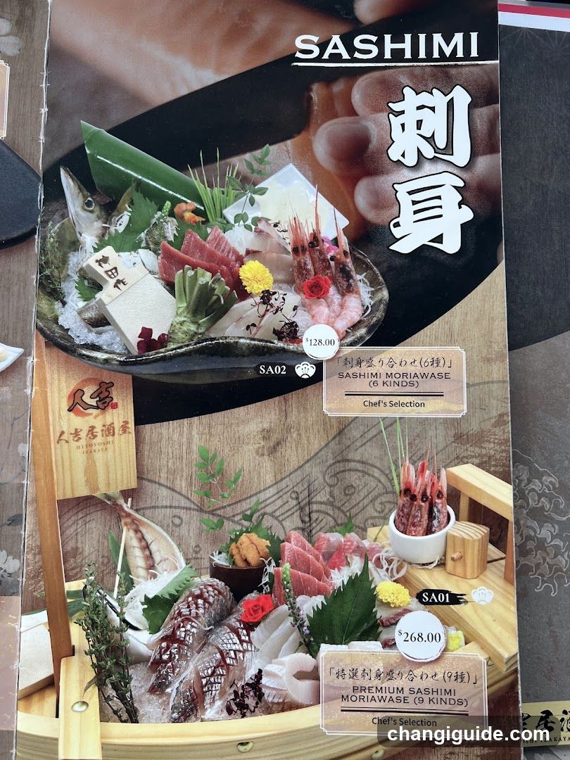 Sashimi Menu Board