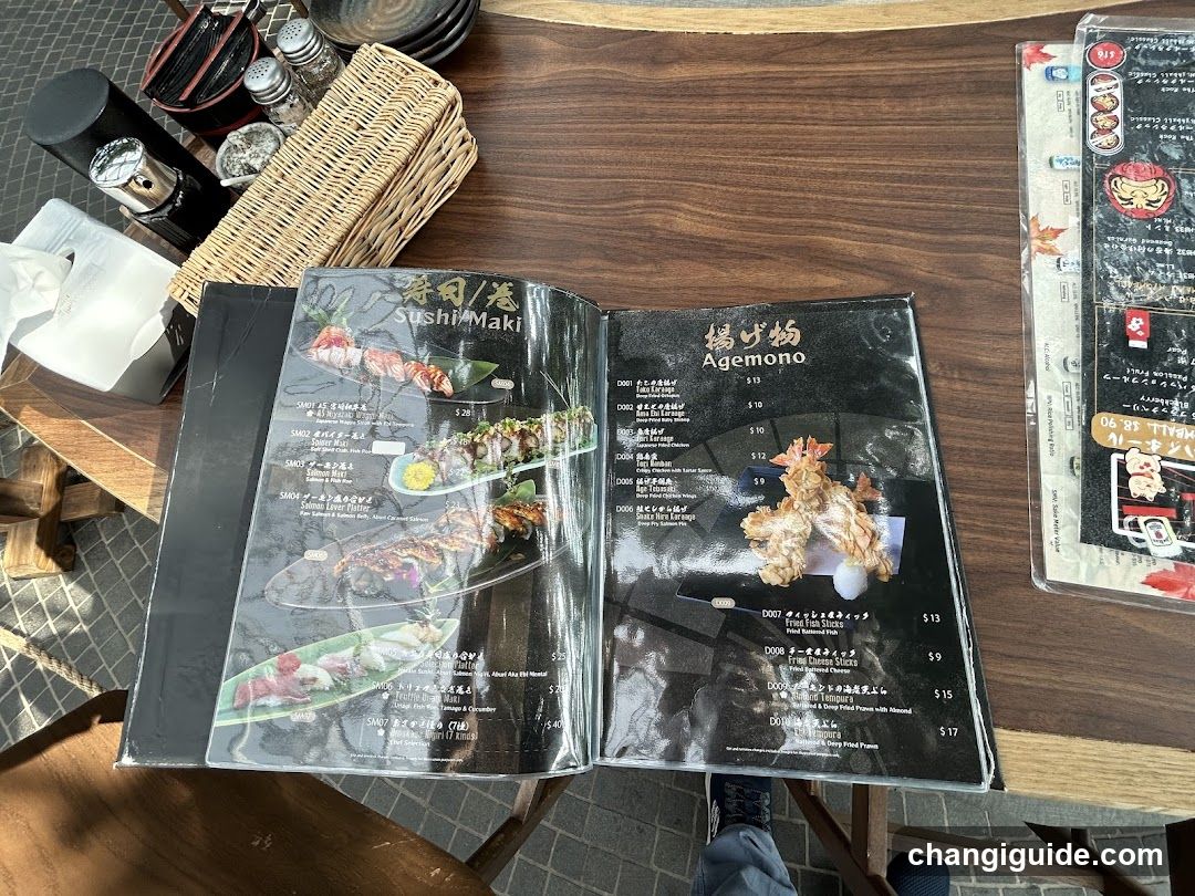 Sushi Restaurant Interior Table View
