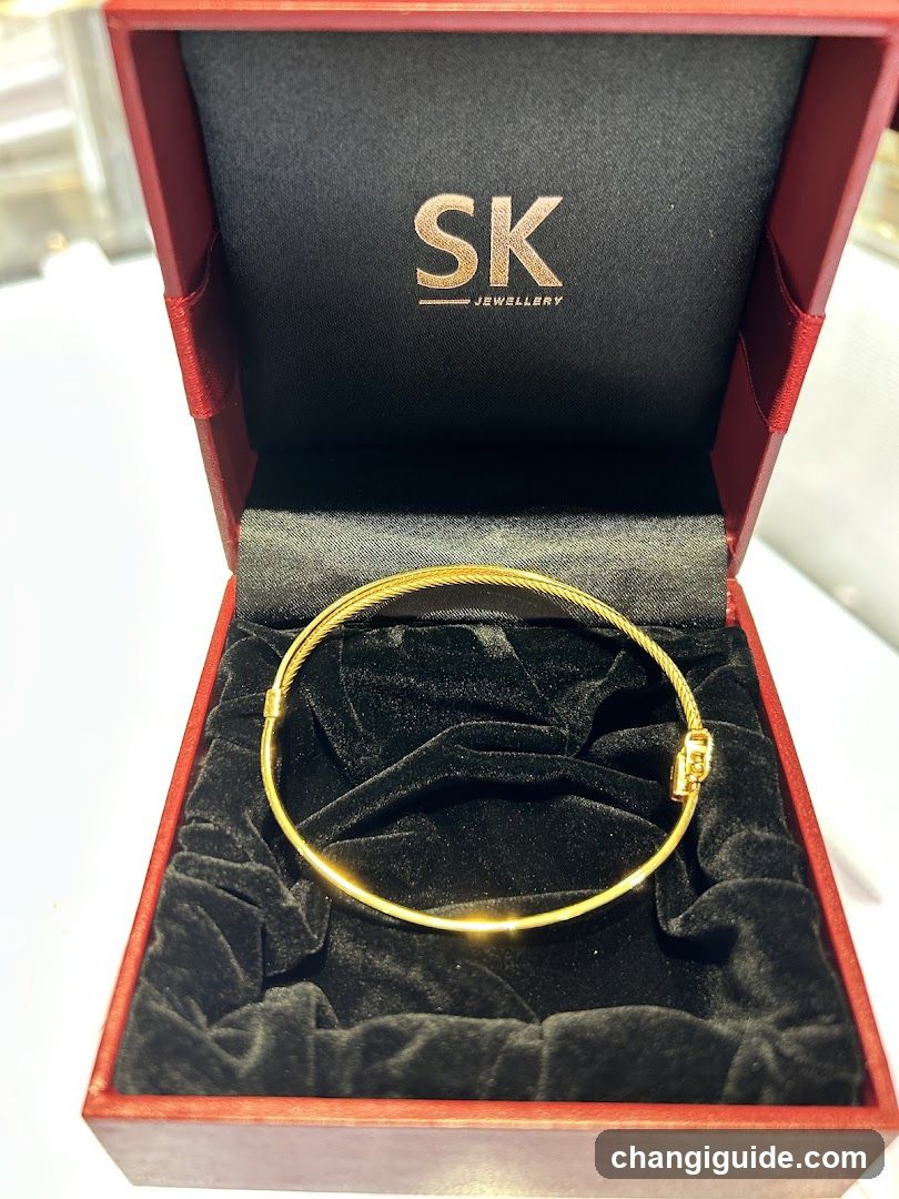 Gold Bracelet in Jewelry Box