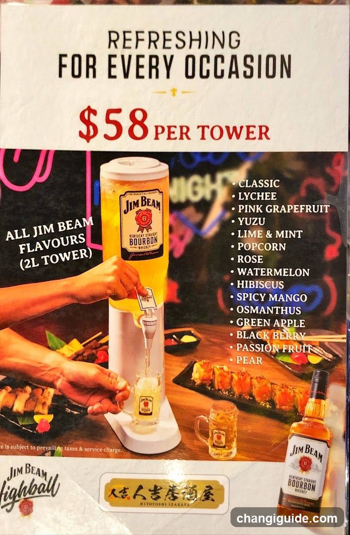 Jim Beam Flavored Bourbon Tower Advertisement