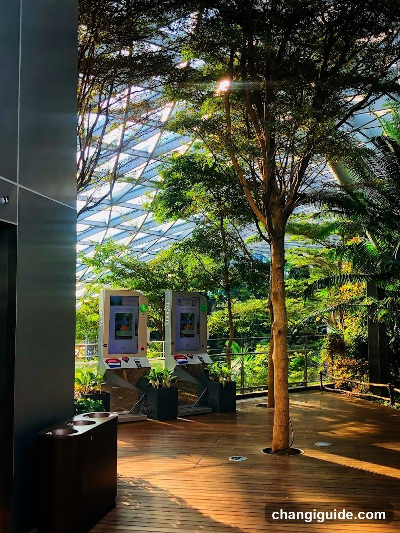 Indoor Garden with Interactive Kiosks
