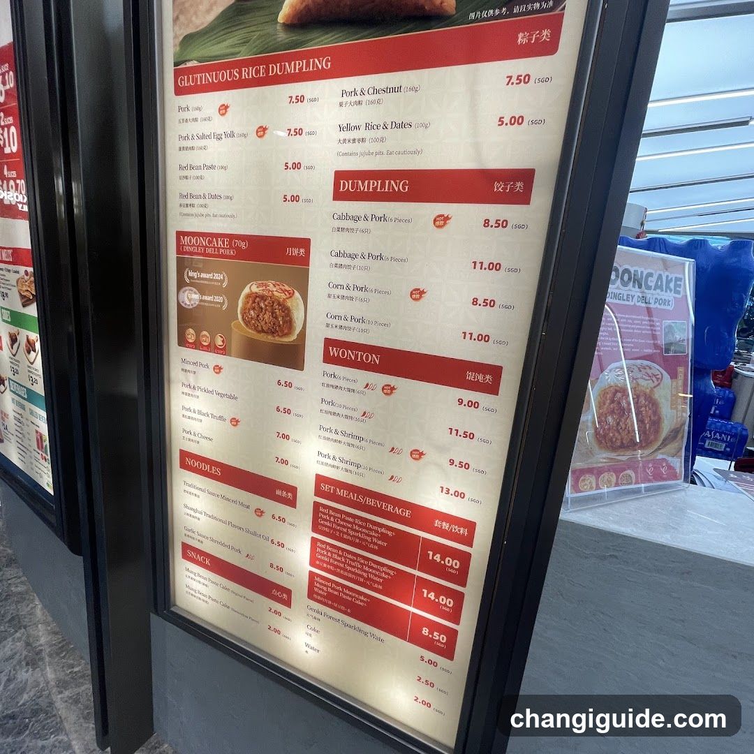 Glutinous Rice Dumpling Menu Board