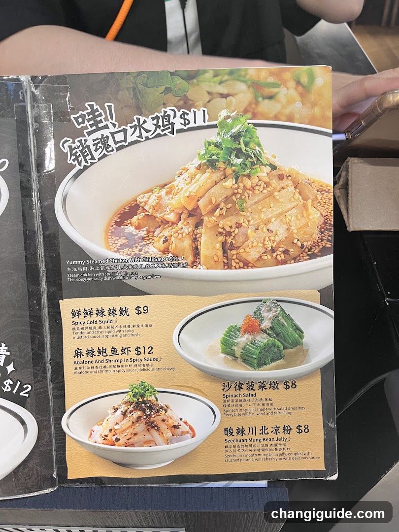Spicy Chicken and Seafood Menu