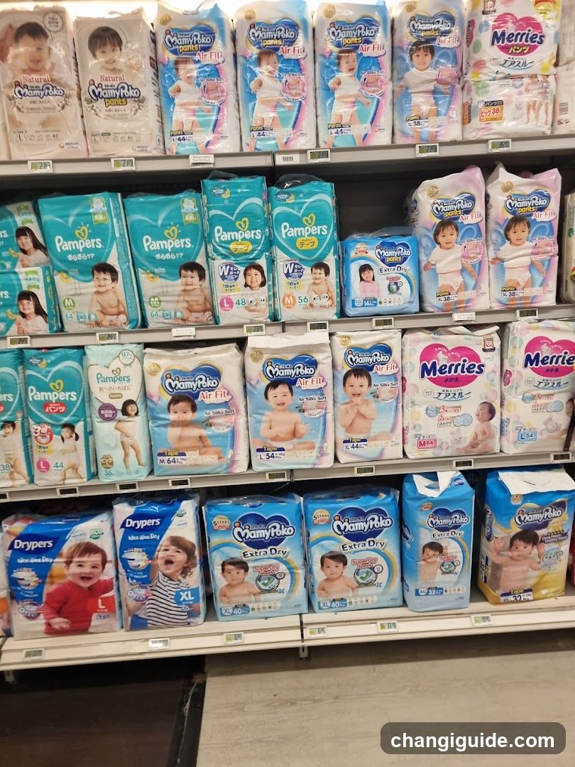Baby Diaper Display Shelf