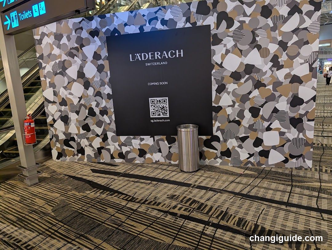 Läderach Switzerland Coming Soon Sign