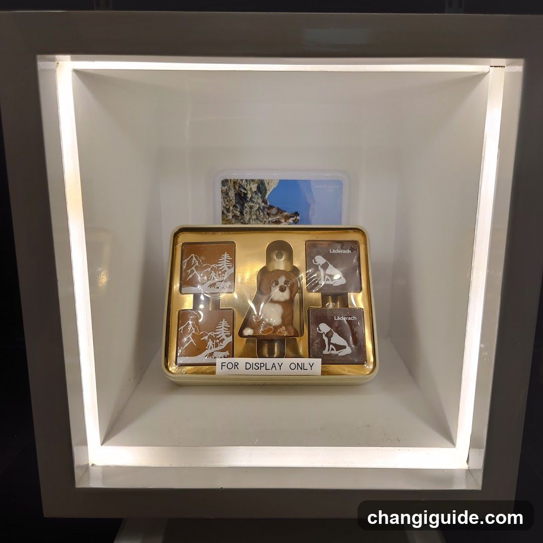 Display Case with Chocolate Set