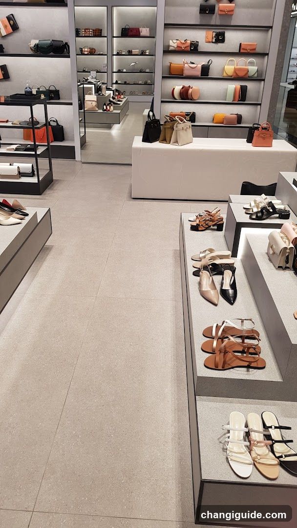 Luxury Footwear and Handbag Store Interior