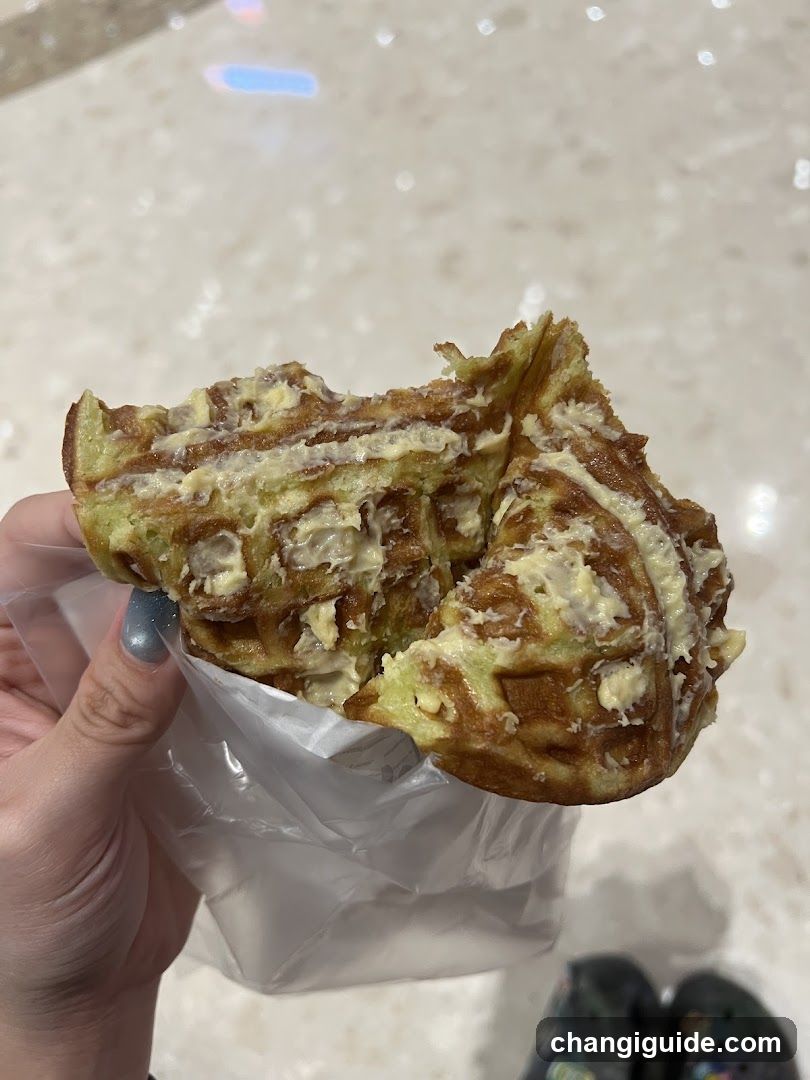 Waffle with Butter and Syrup