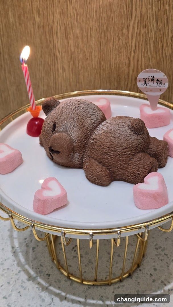 Bear Cake with Marshmallows