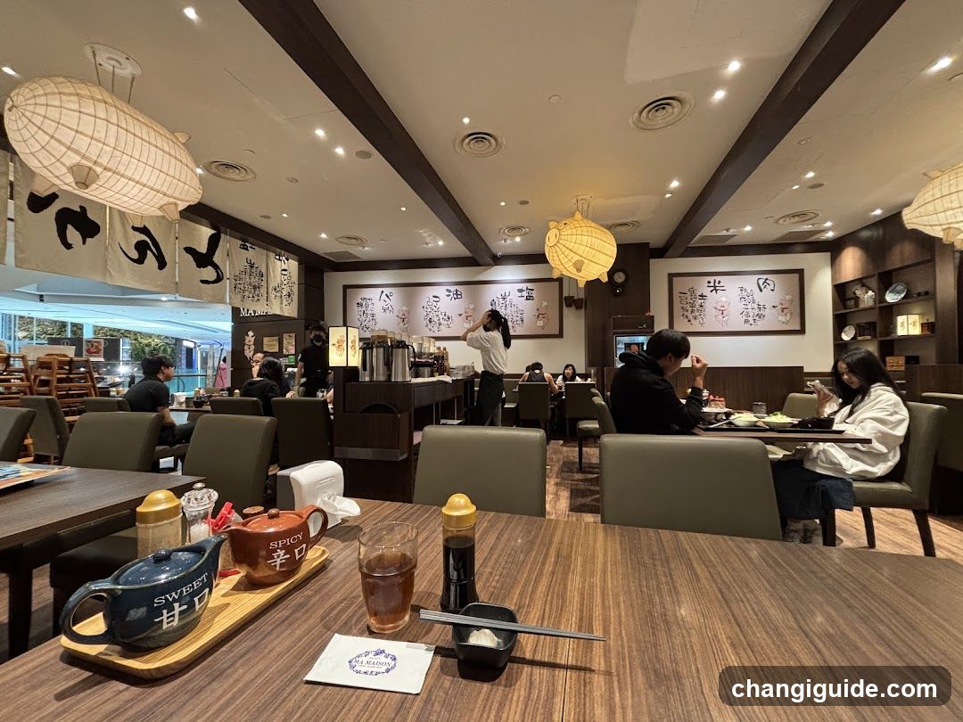 Restaurant Interior with Dining Tables and Decor