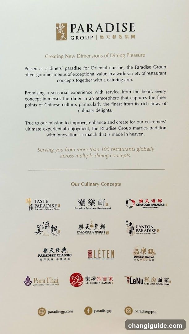 Paradise Group Culinary Concepts Brochure