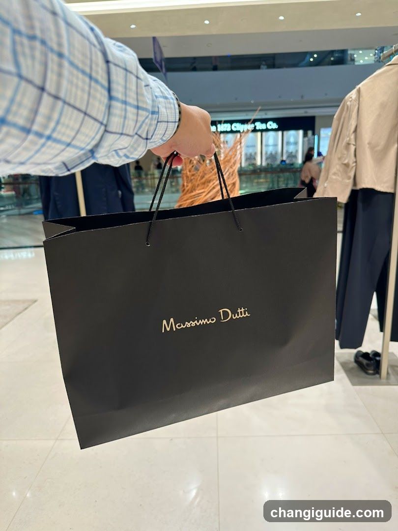 Shopping Bag in Mall Interior