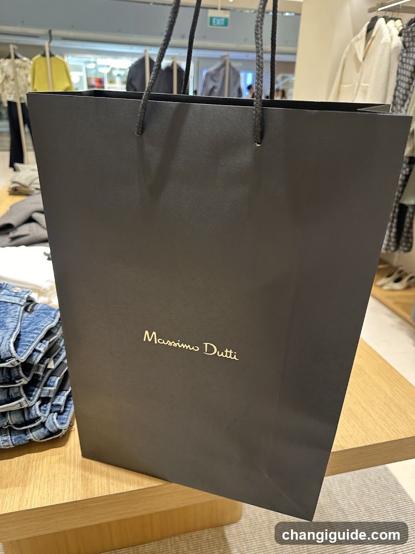 Shopping bag in store