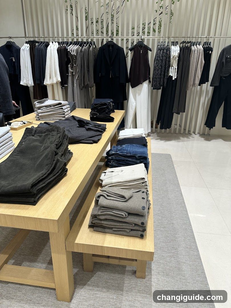 Clothing Store Interior Display