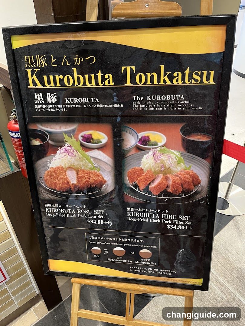 Kurobuta Tonkatsu Menu Board