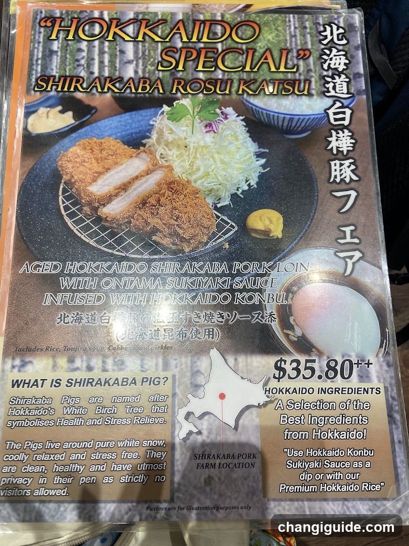 Hokkaido Special Menu Display