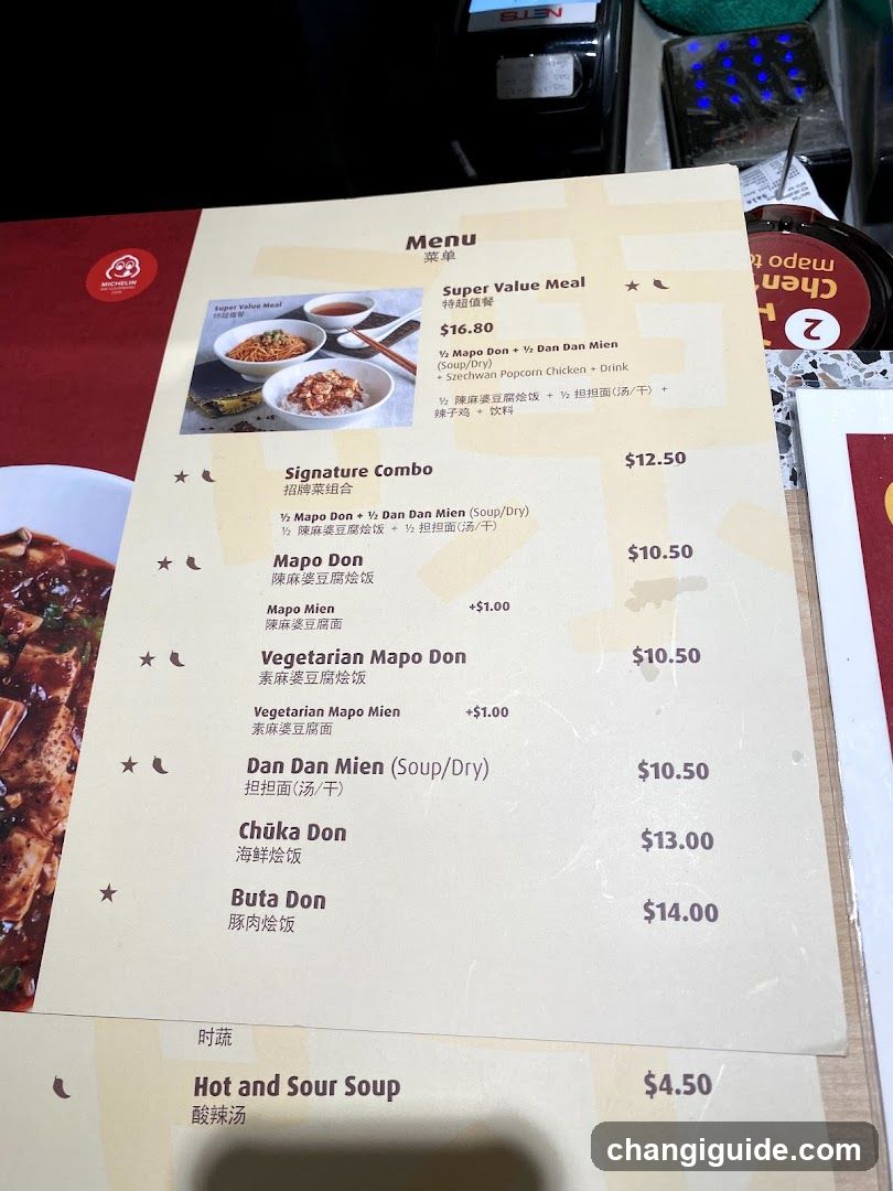 Chinese Restaurant Menu