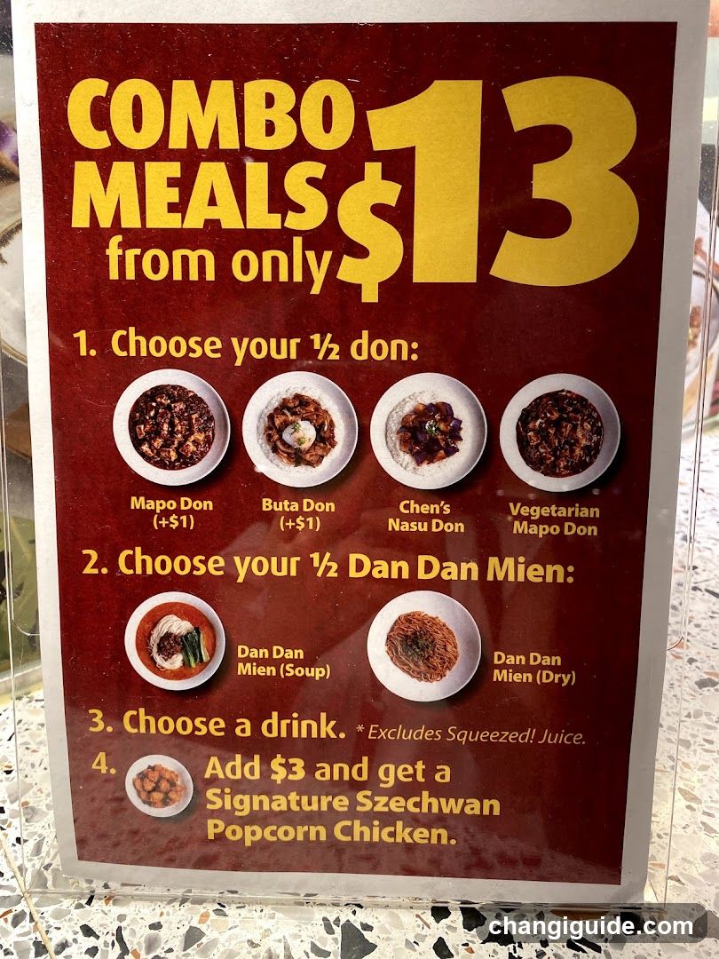 Combo Meals Menu Board