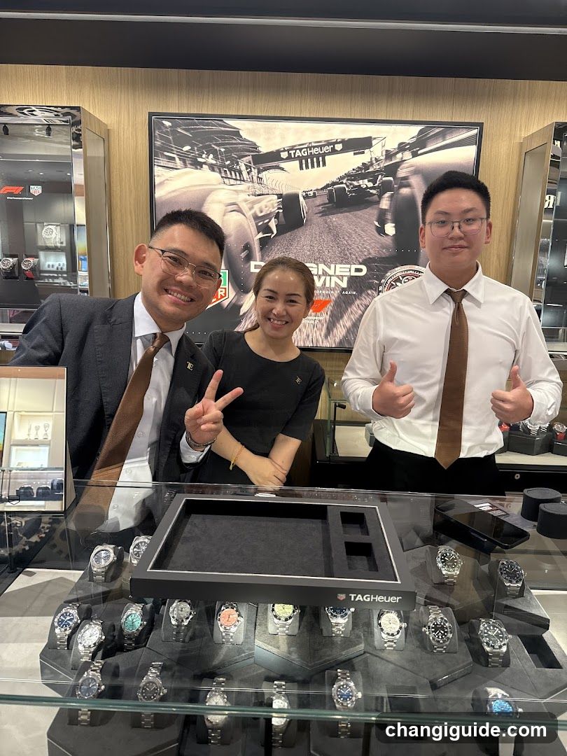 Watch Store Interior with Staff