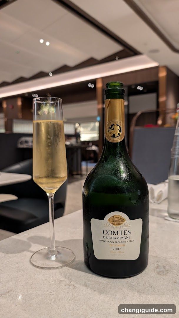 Champagne Bottle and Glass