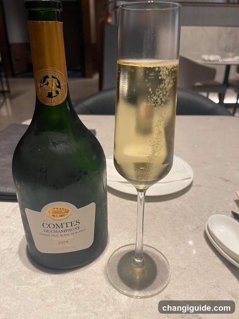 Champagne Bottle and Glass