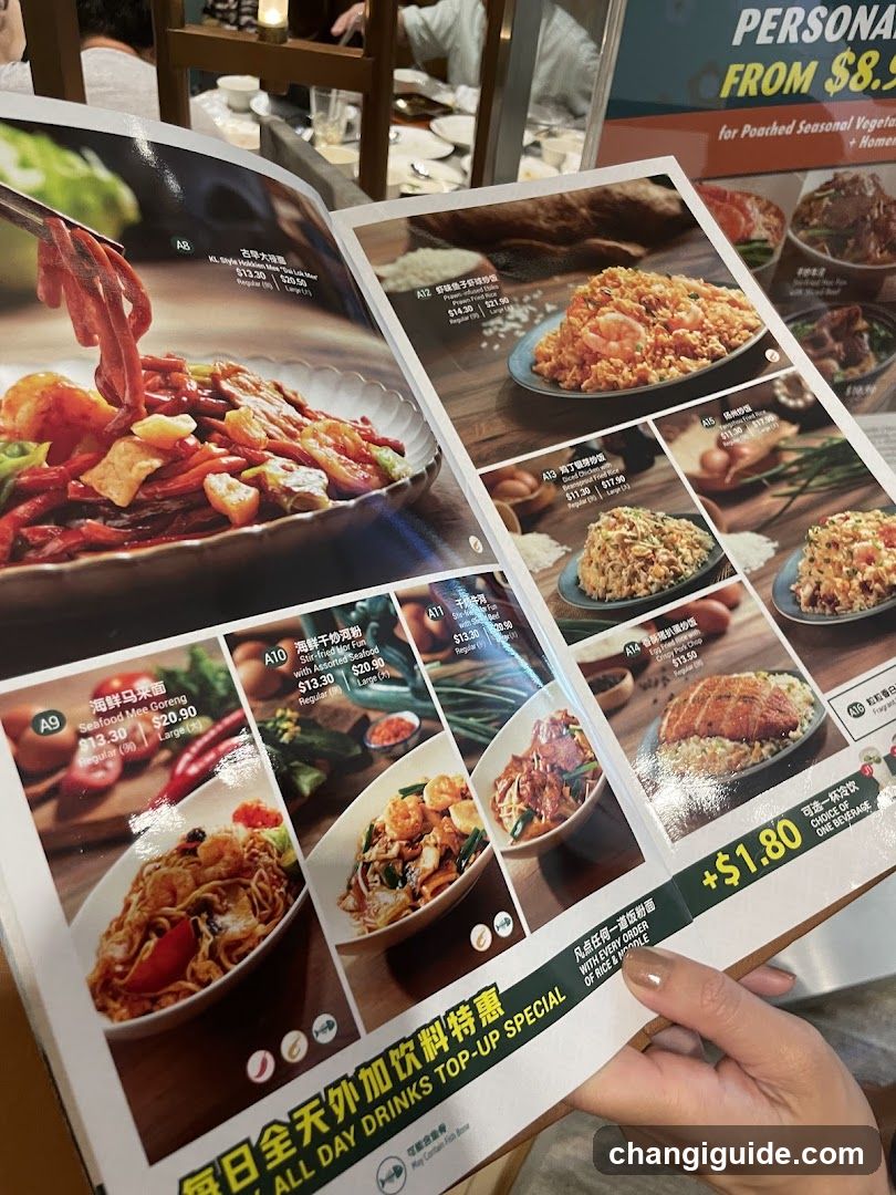 Restaurant Menu Display