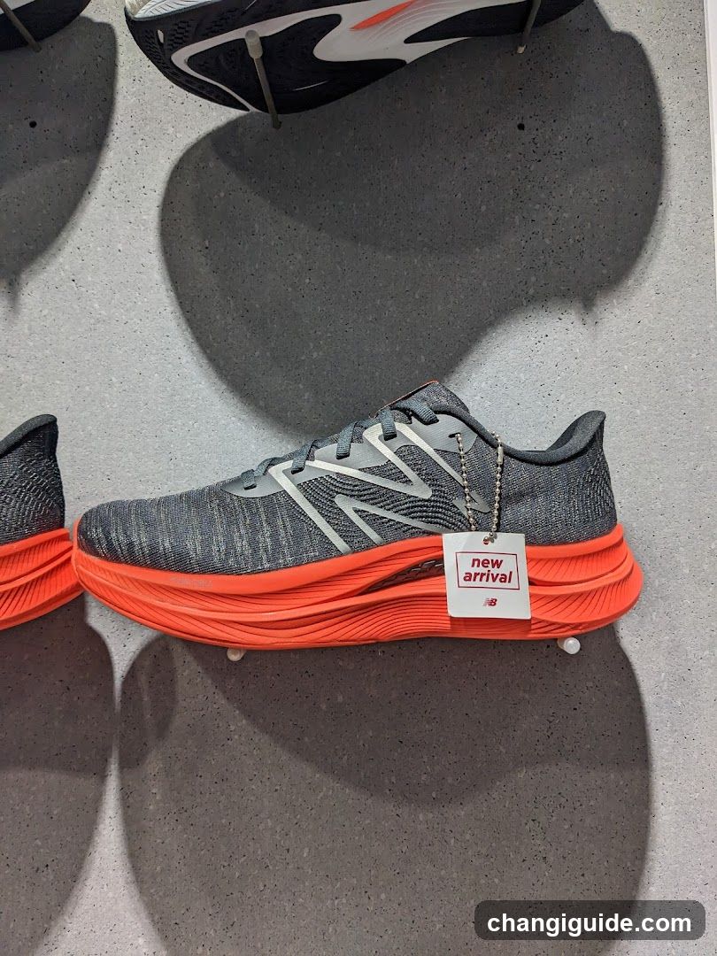 New Balance Running Shoes Display