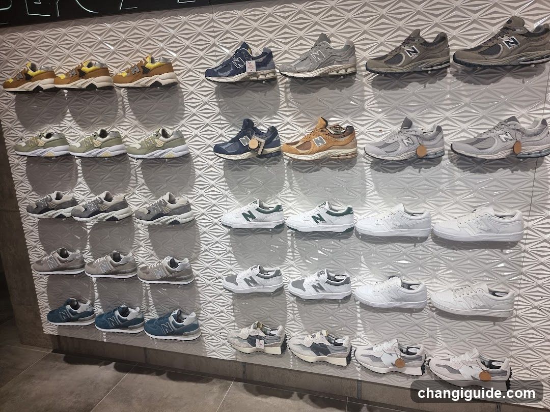 New Balance Shoe Display Wall