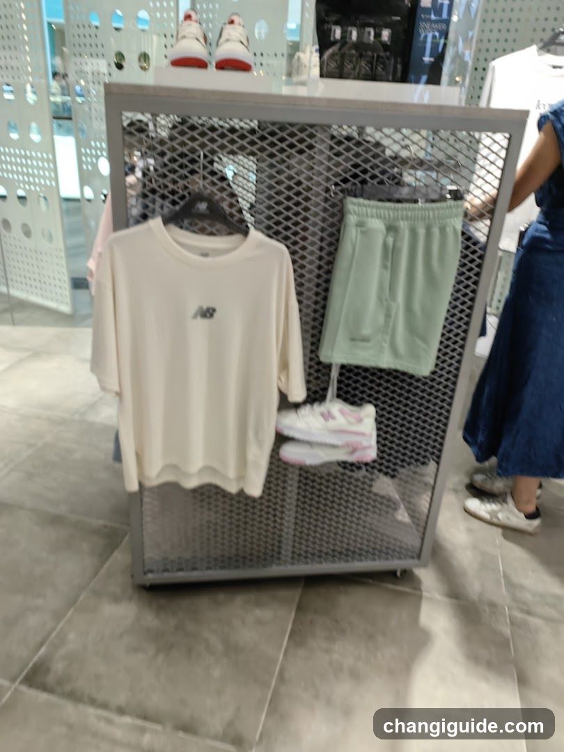 New Balance Clothing Display