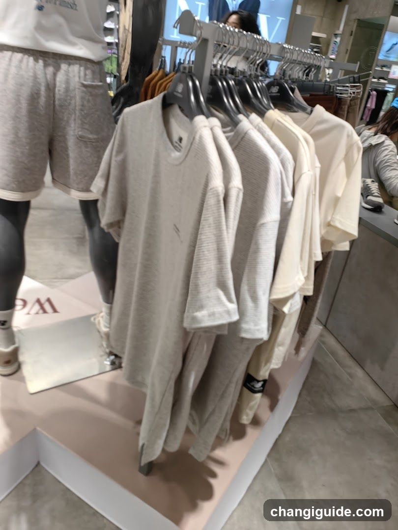 Clothing Display in Store Interior