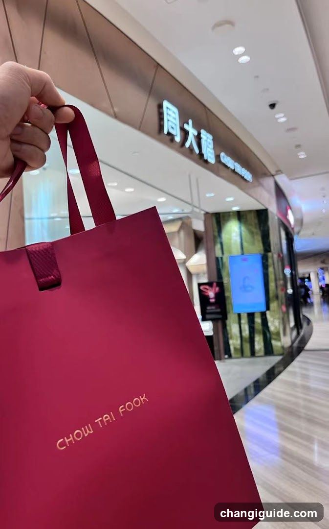 Chow Tai Fook Shopping Bag in Mall