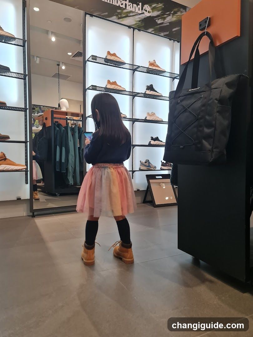 Child in Store Interior
