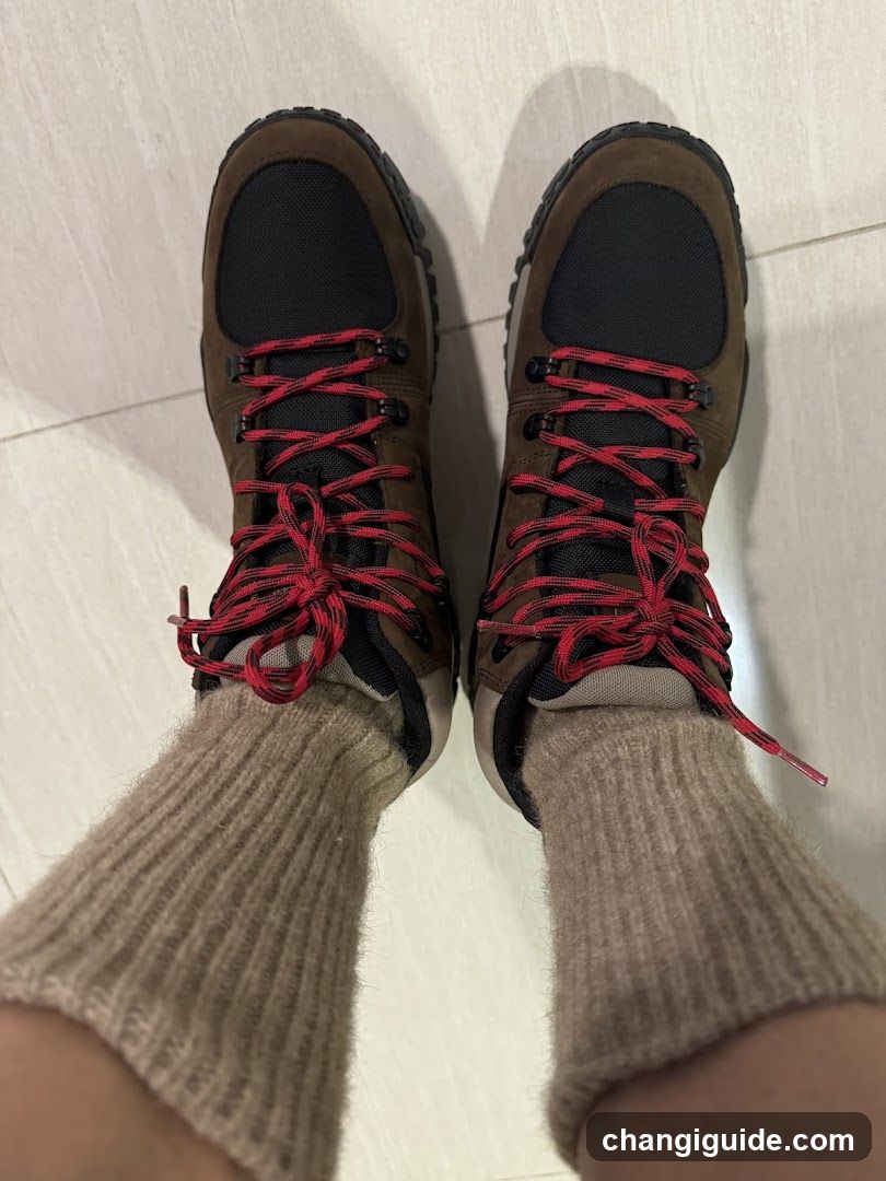 Footwear with Red Laces