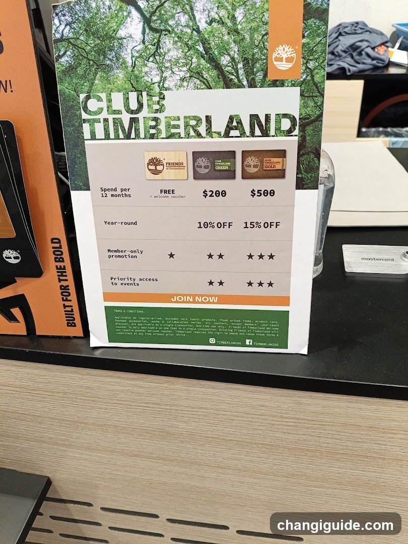 Club Timberland Membership Flyer