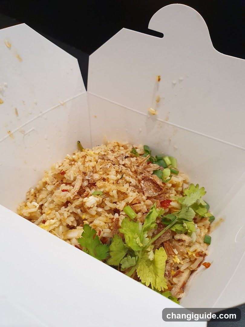 Fried Rice in Takeout Box