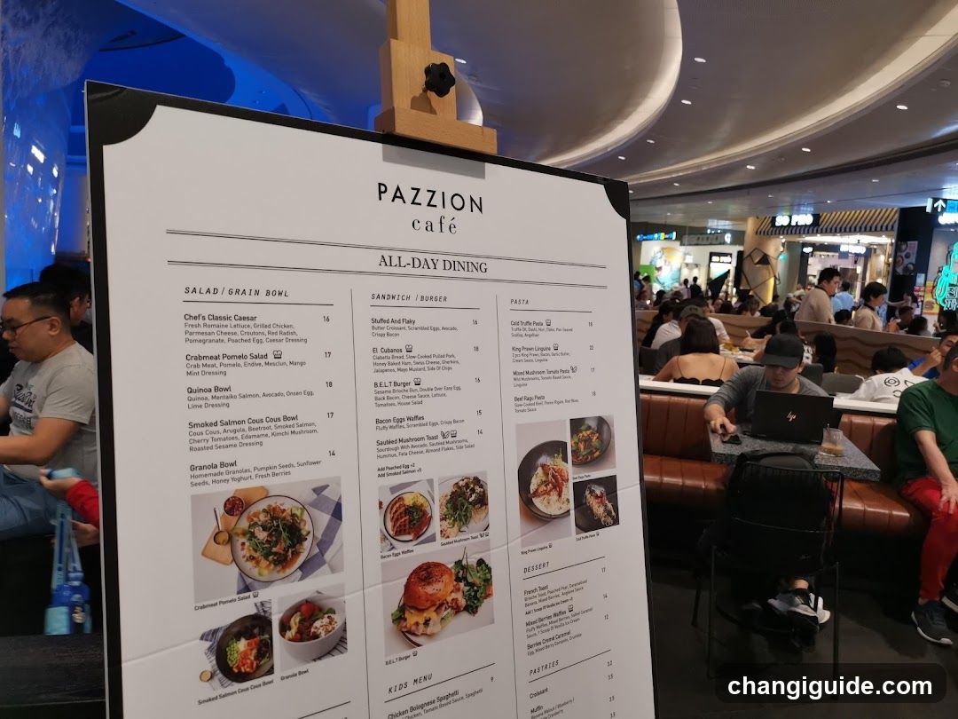 Pazzion Cafe Menu Board