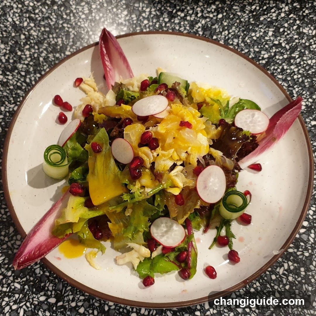 Salad with Radish and Pomegranate Seeds