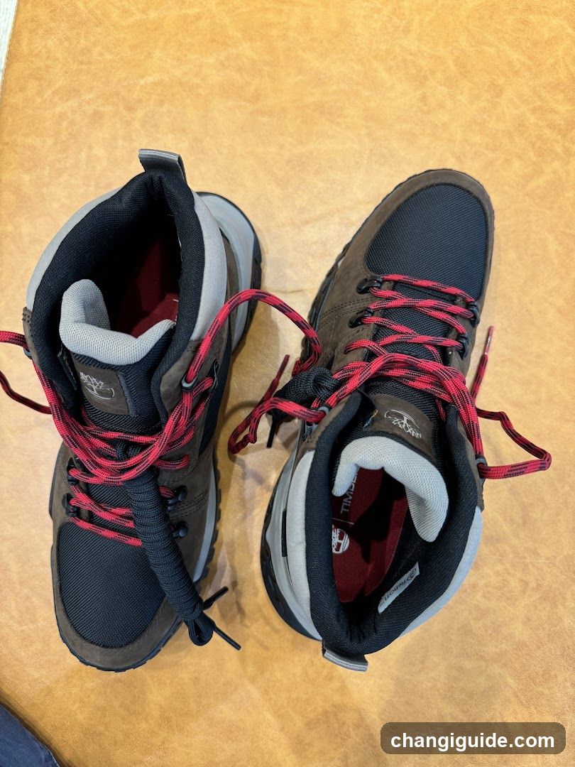 Hiking Boots Display