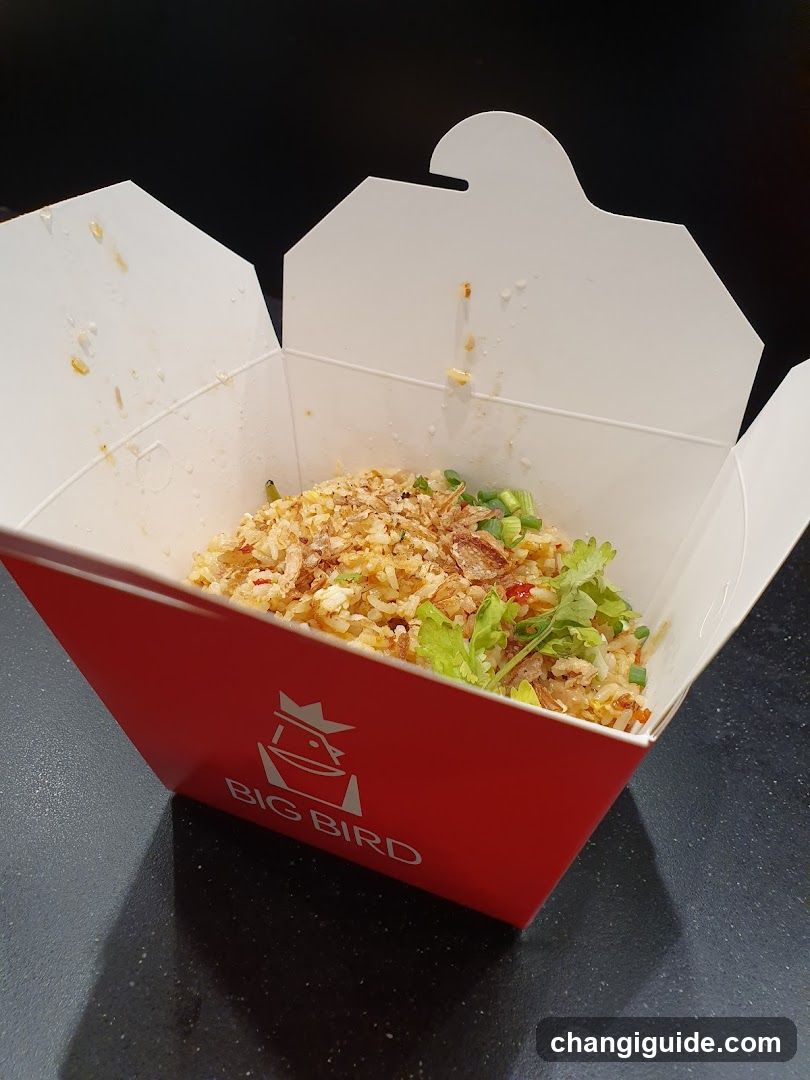 Fried Rice in Takeout Box