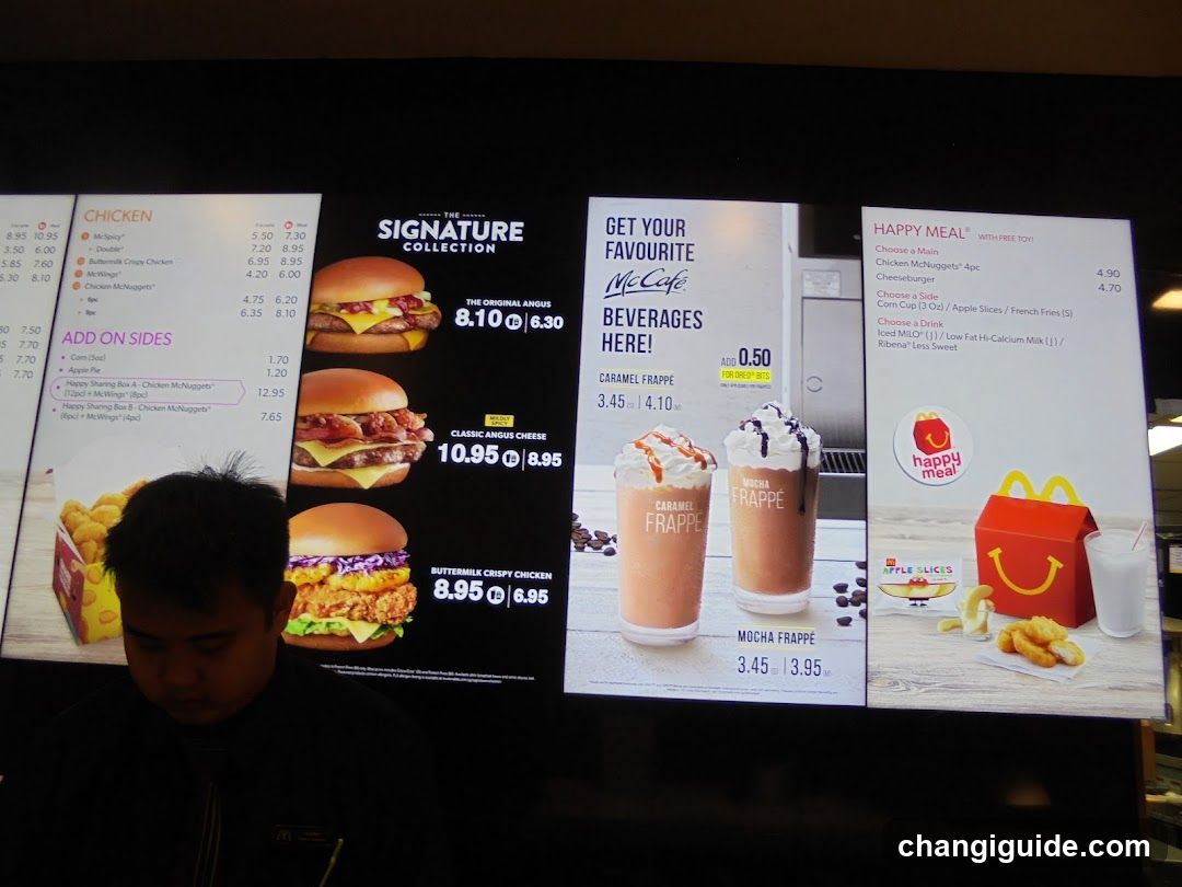 McDonald's Menu Board Display