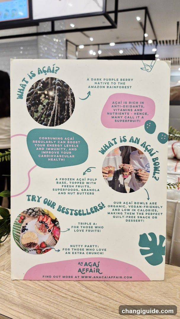 Açaí Affair Menu Board