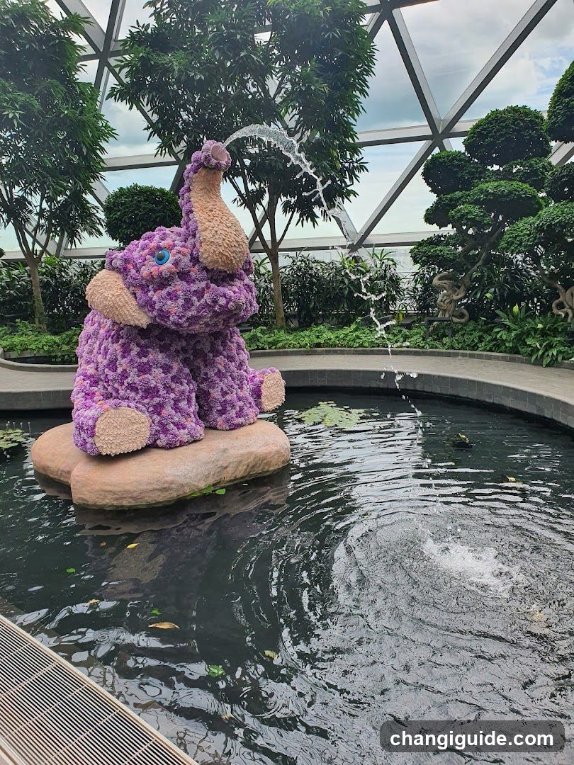 Flower Elephant Fountain
