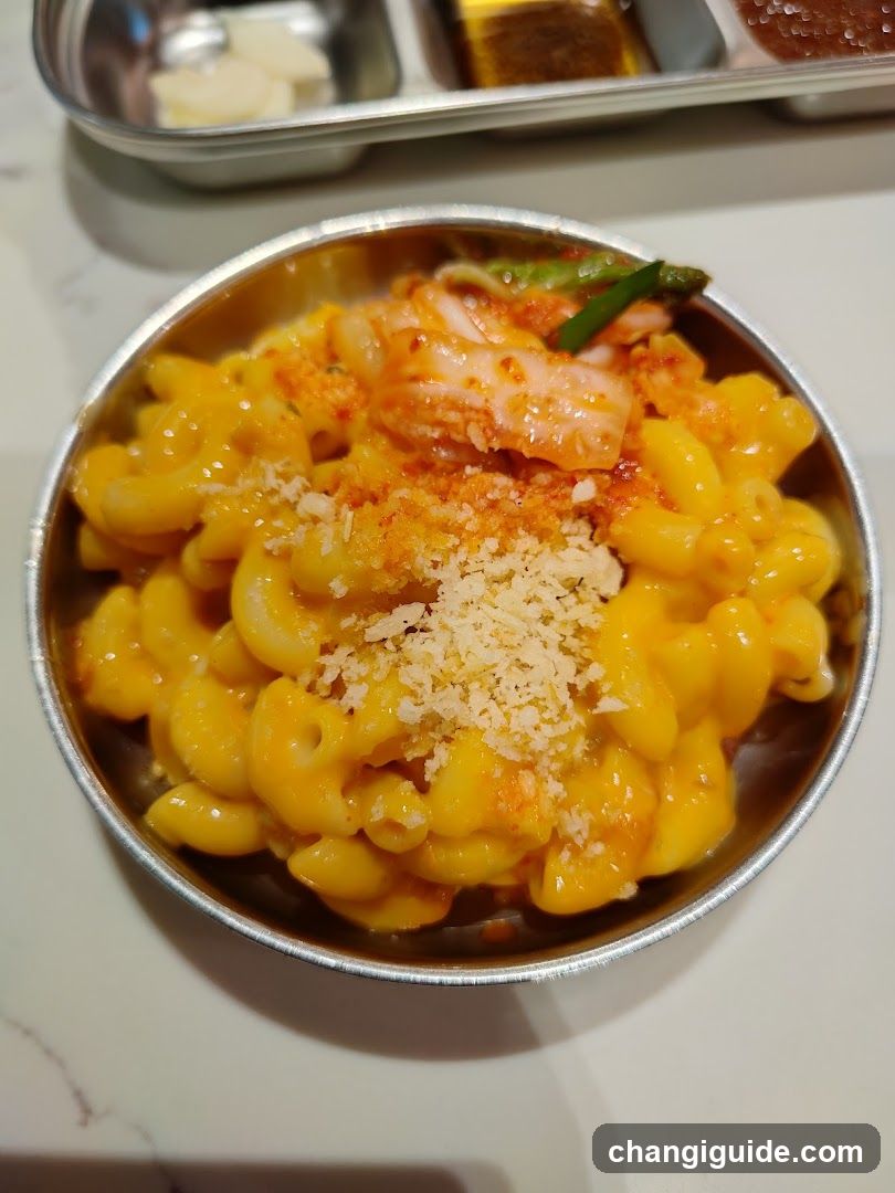 Macaroni and Cheese with Kimchi