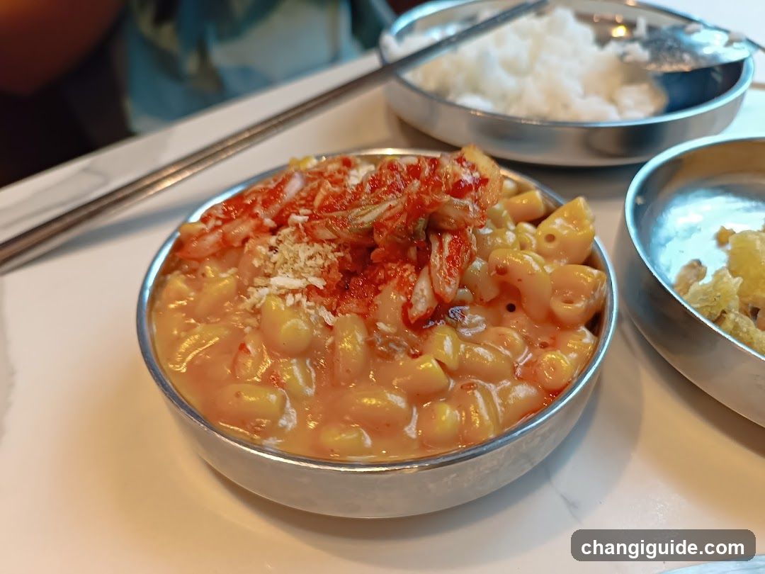 Korean-style Macaroni with Kimchi