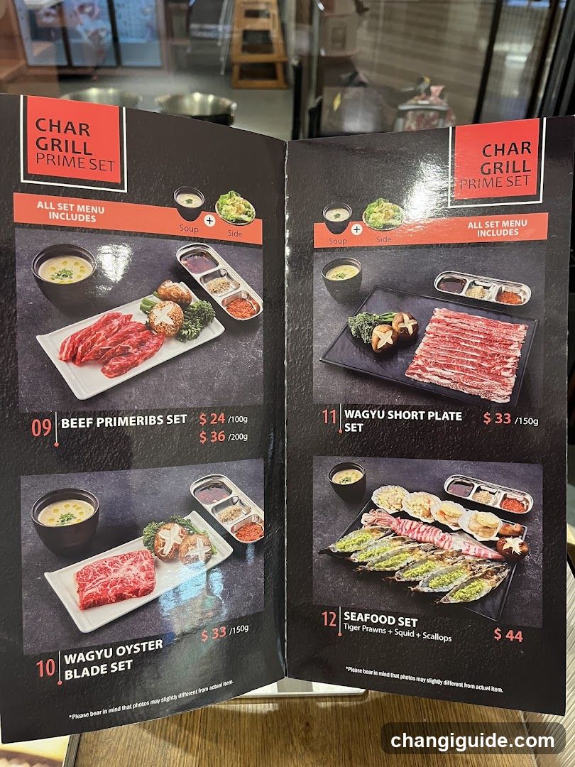 Char Grill Prime Set Menu