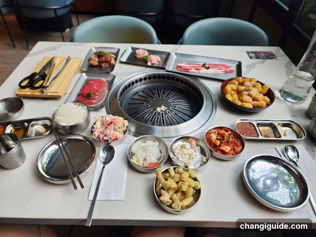 Korean BBQ Table Spread