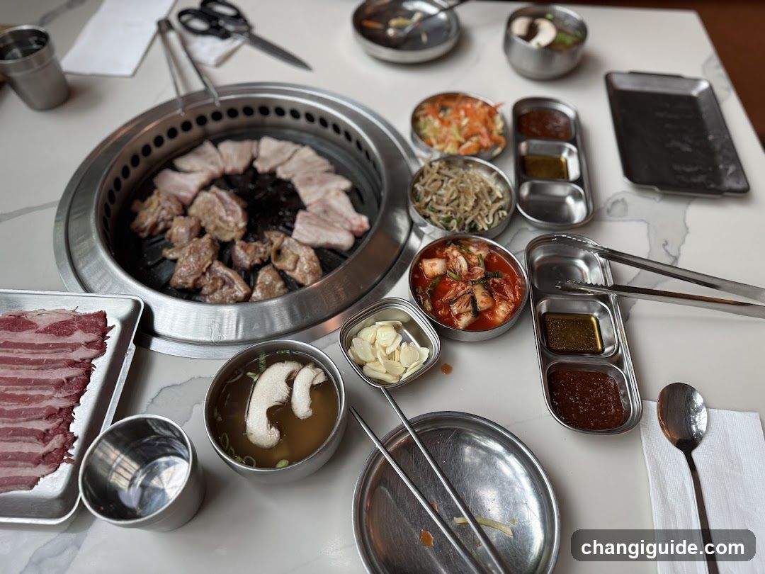 Korean BBQ Table Setting
